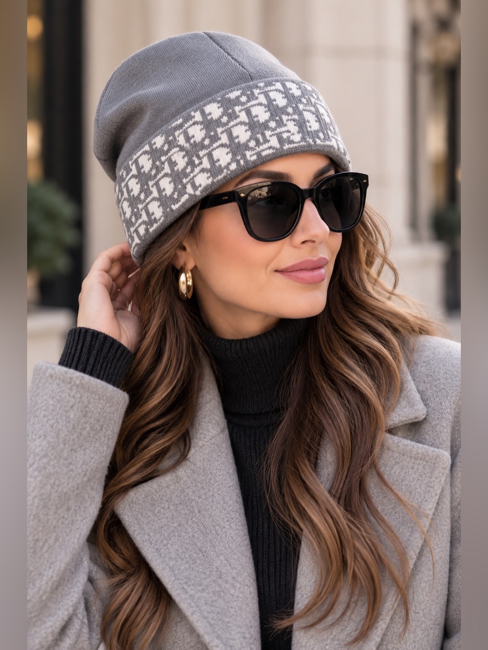 NWT Gray Knit Beanie